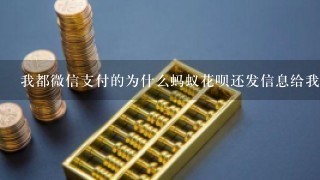 我都微信支付的为什么蚂蚁花呗还发信息给我炊还款