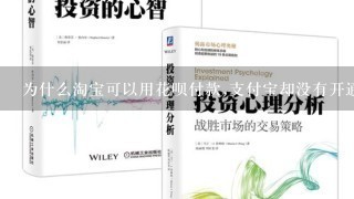 为什么淘宝可以用花呗付款,支付宝却没有开通花呗，这样的话我怎么还款呢？