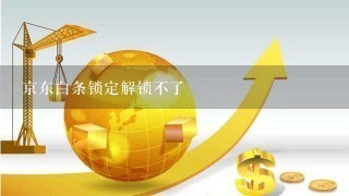 京东白条锁定解锁不了