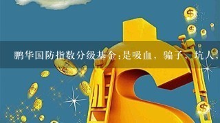 鹏华国防指数分级基金:是吸血，骗子，坑人，基金。