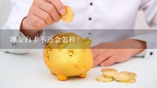 现金白卡不还会怎样？