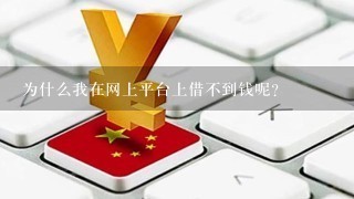 为什么我在网上平台上借不到钱呢？