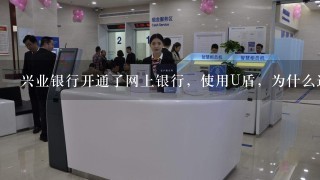 兴业银行开通了网上银行，使用U盾，为什么进不了网