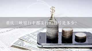 重庆三峡银行丰都支行的行号是多少？