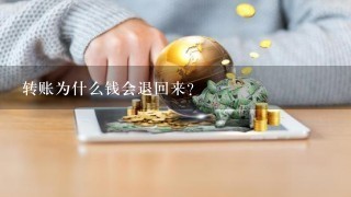 转账为什么钱会退回来？