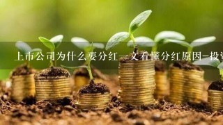 上市公司为什么要分红一文看懂分红原因-投资分析-股城股票