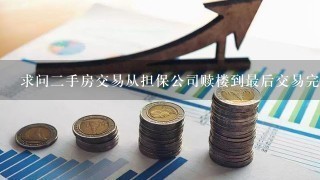 求问二手房交易从担保公司赎楼到最后交易完成的全过程