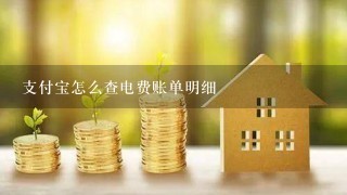 支付宝怎么查电费账单明细