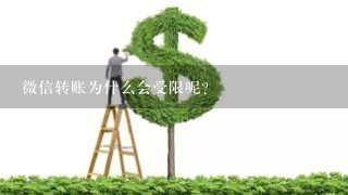 微信转账为什么会受限呢？