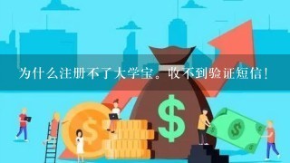 为什么注册不了大学宝。收不到验证短信！