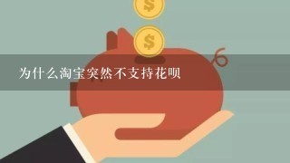 为什么淘宝突然不支持花呗