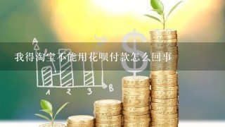 我得淘宝不能用花呗付款怎么回事