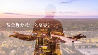 基金拆分是什么意思?