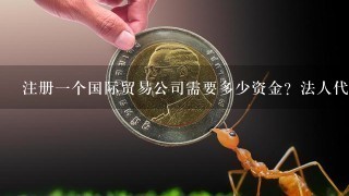 注册1个国际贸易公司需要多少资金？法人代表可以几个人吗？