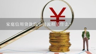 家庭信用贷款的申请流程是什么?